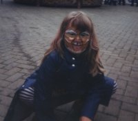 Jennifer facepainted as
 a tiger